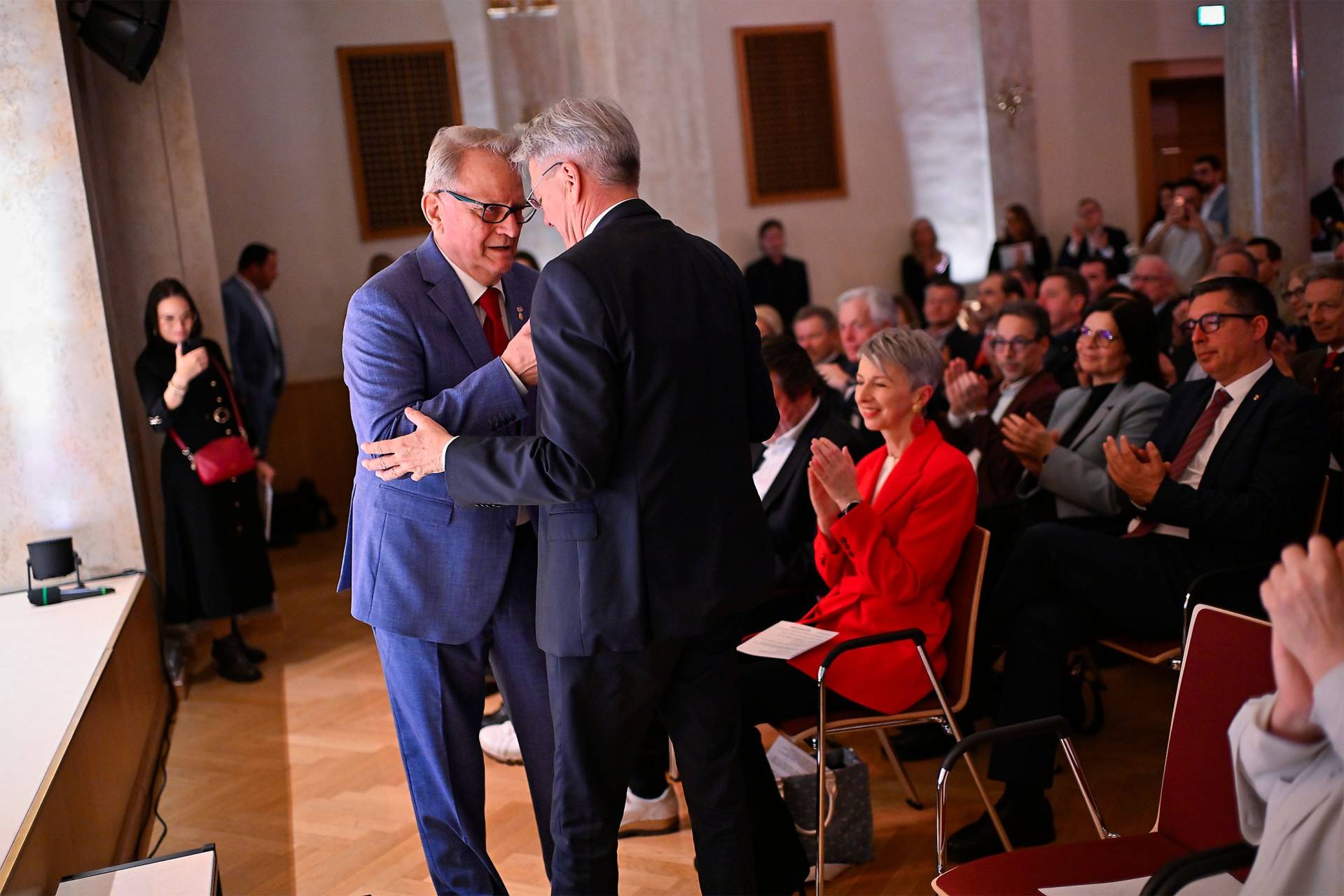 Der ehemalige LH Peter Ambrozy und Peter Kaiser.